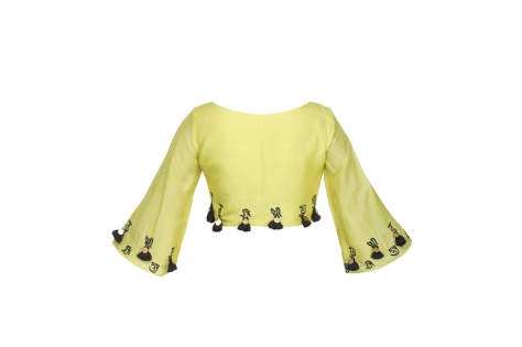 designer yellow blouse online